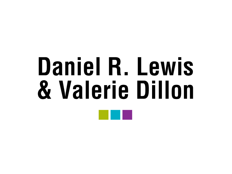 Daniel R. Lewis & Valerie Dillon logo on white background